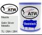 Preview: Mazda, Satin Silver Metallic, TL / 26A / 28H: 1L Lackdose, von ATW Autoteile West.